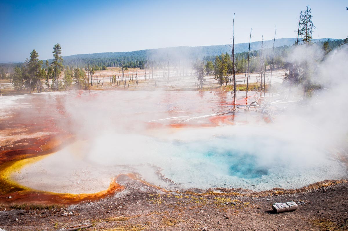 phénomènes géothermiques au Yellowstone