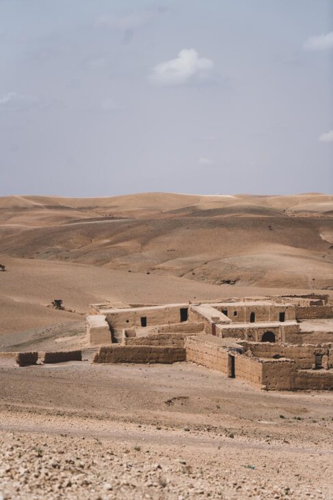 village abandonné dans le désert d'Agafay