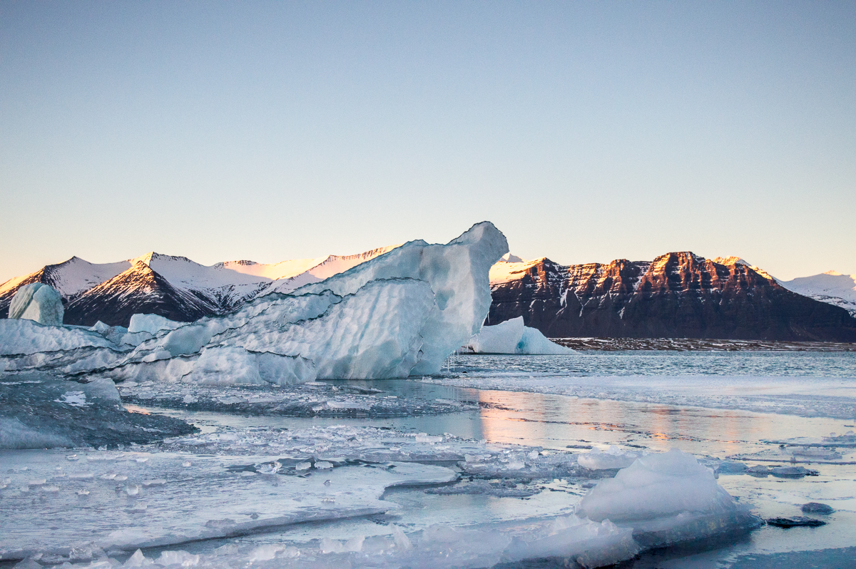 iceberg sur le lagon jokulsarlon