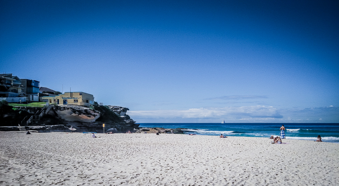 se baigner sur la plage de tamarama à Sydney