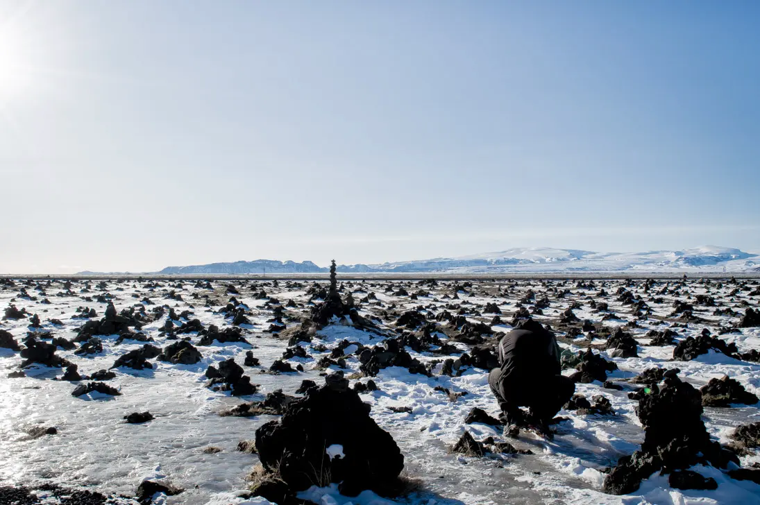 cairn de lave vers vik