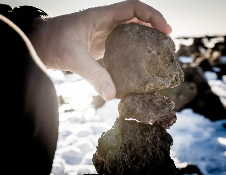 cairn de lave en islande