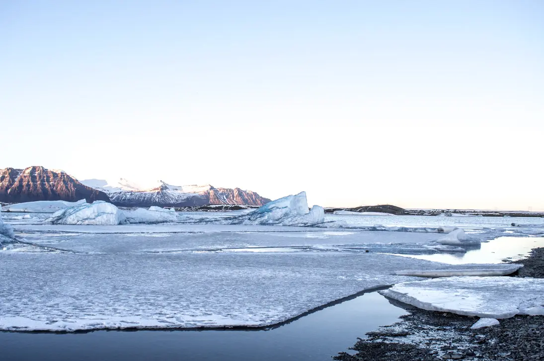 icebergs dans le lagon du Jökulsárlón