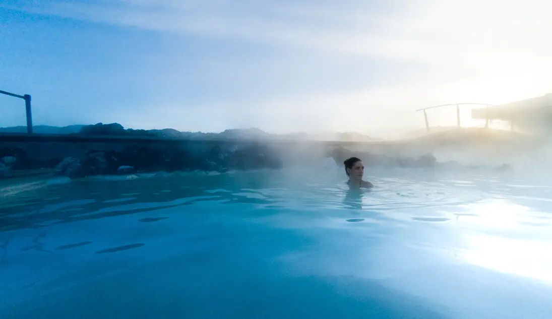 baignade dans le blue lagoon