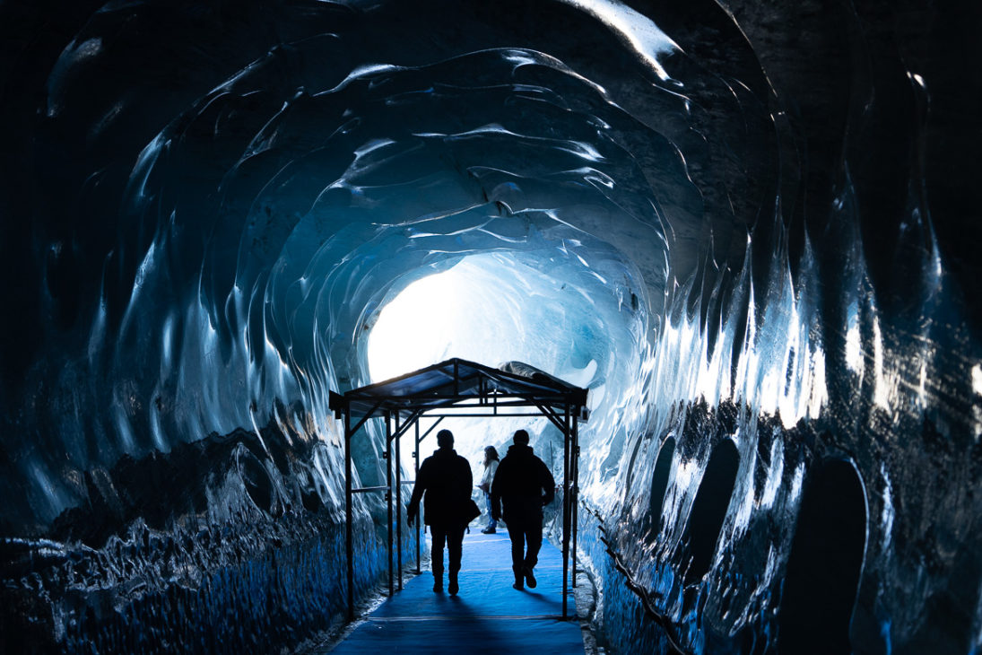 visiter la grotte de glace à Chamonix
