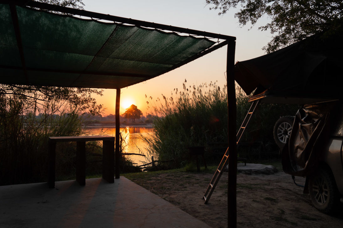 emplacement de camping 4 au Mahango safari lodge