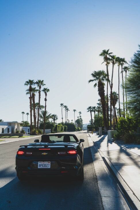cabriolet dans Palm Springs