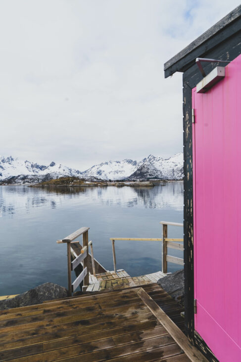 sauna sur l'eau dans les lofoten