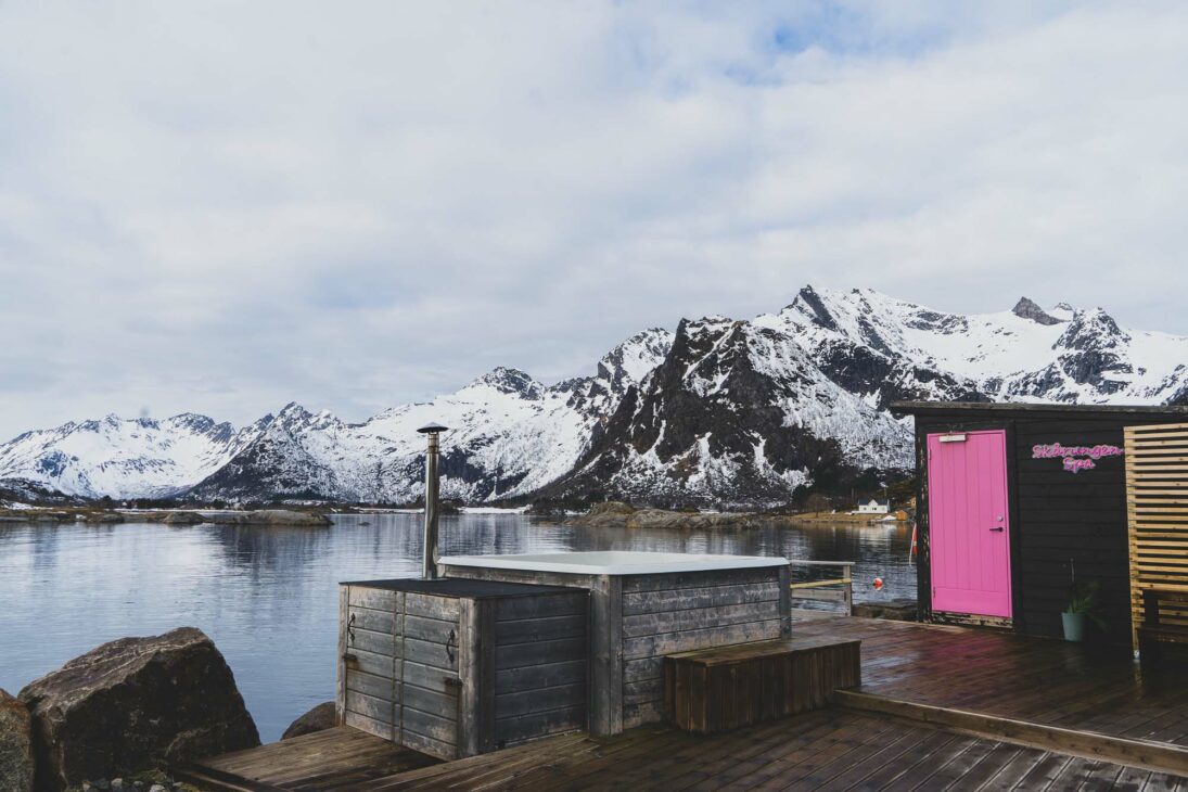 spa privé à Skarungen dans les îles Lofoten