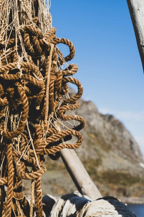 corde de pêcheur dans les lofoten