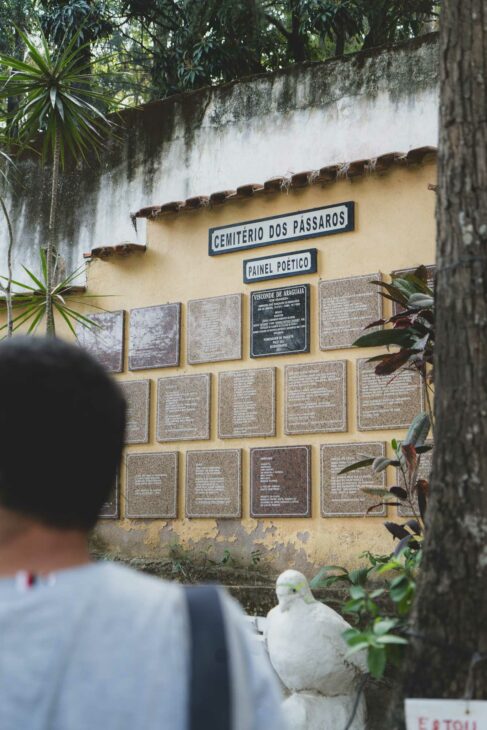 cimetière des oiseaux sur l'île de paqueta