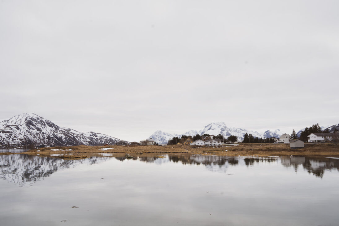 paysage glacé dans les lofoten