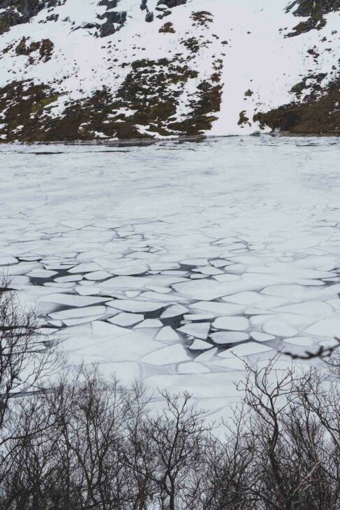 mer gelée dans les lofoten