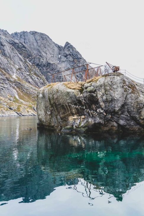 mer turquoise à Nusfjord