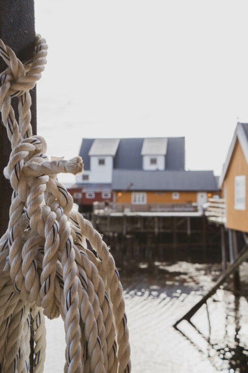 corde de bateau dans les lofoten