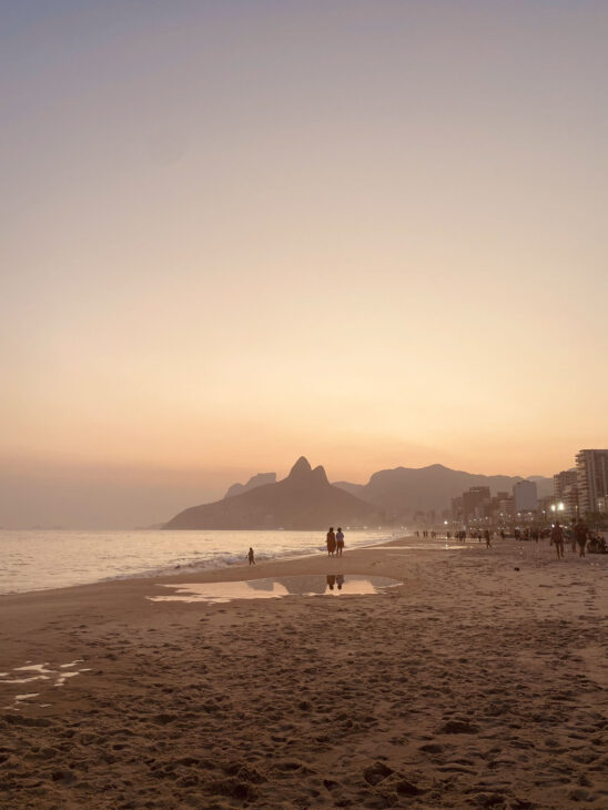 coucher de soleil sur Ipanema