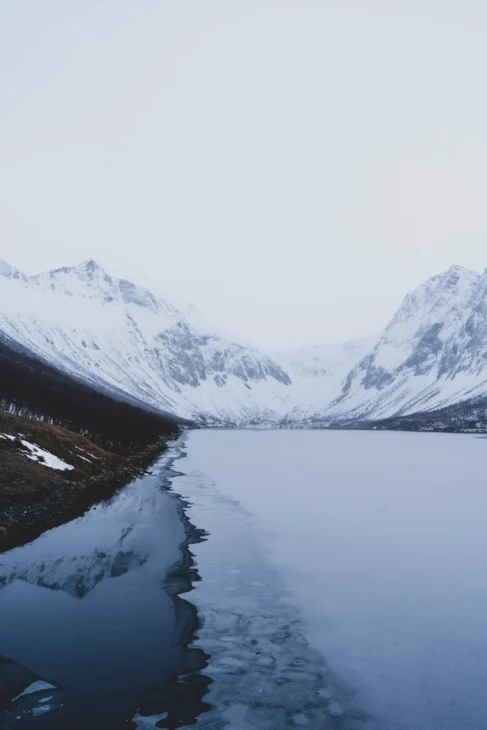 fjord glacé à senja