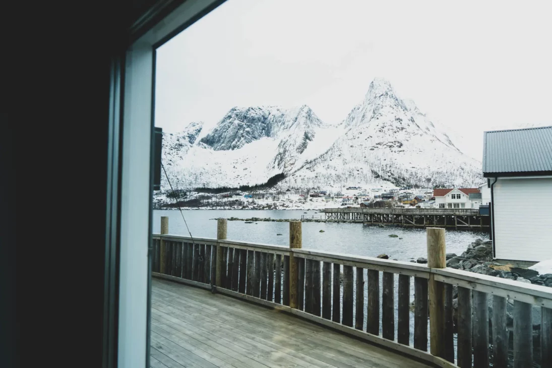 vue sur le ponton de Medfjordvaer