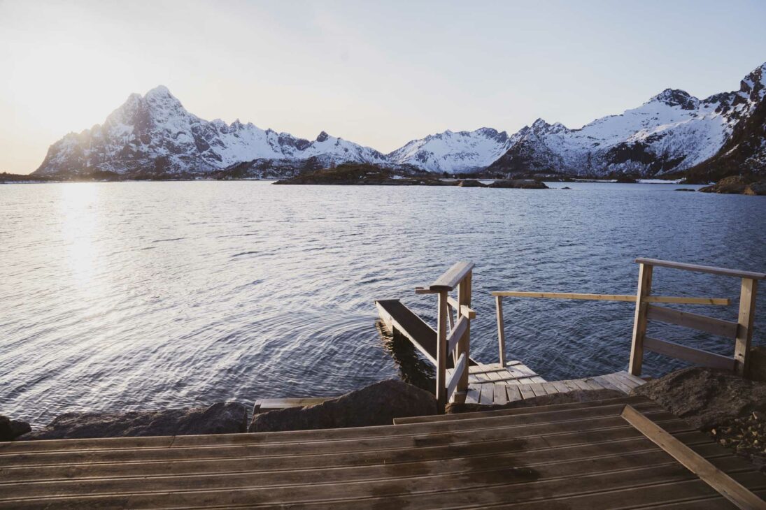 sauna au bord du fjord