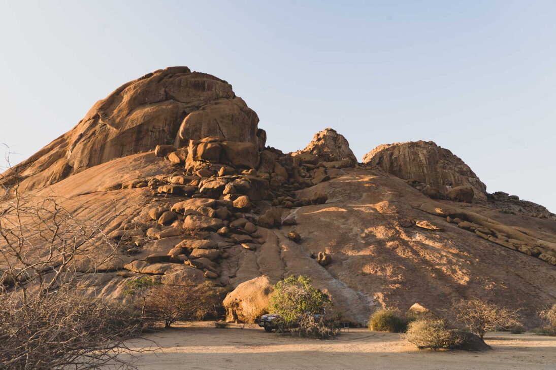 camper à Spitzkoppe